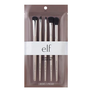 5-Piece Smoky Eye Makeup Brush Kit for Blending & Detail