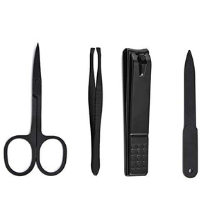 Stainless Steel Nail Clipper & Trimmer Set with Case