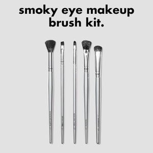 5-Piece Smoky Eye Makeup Brush Kit for Blending & Detail