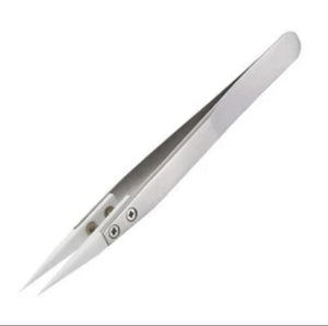 Ceramic Tip Precision Tweezers with Stainless Steel Handle