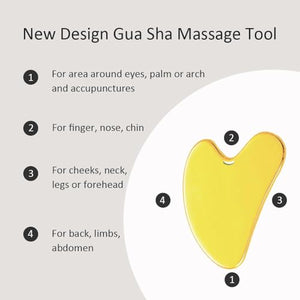 Gua Sha Facial Roller & Massage Tool for Skincare Routine