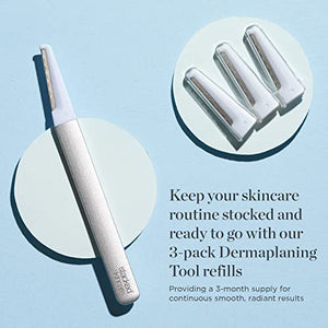 3-Pack Dermaplaning Replacement Blades for Facial Hair Removal