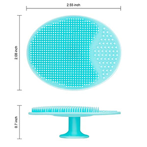 4-Pack Silicone Facial Cleansing & Exfoliating Scrubber Pads