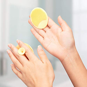4-Pack Silicone Facial Cleansing & Exfoliating Scrubber Pads