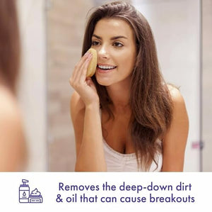 12-Pack Reusable Exfoliating Facial Cleansing Sponges