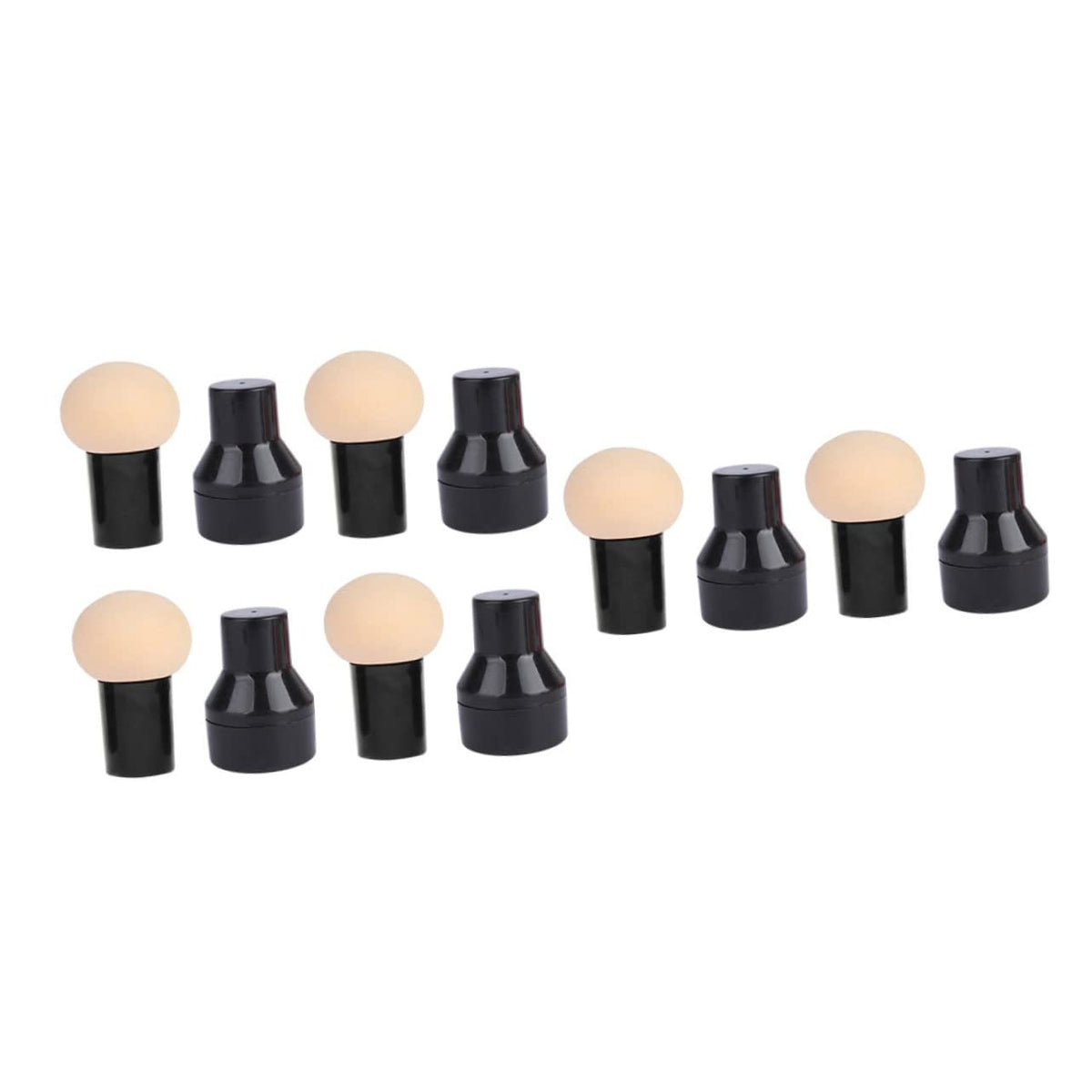 60-Piece Mushroom Makeup Puff & Beauty Sponge Set
