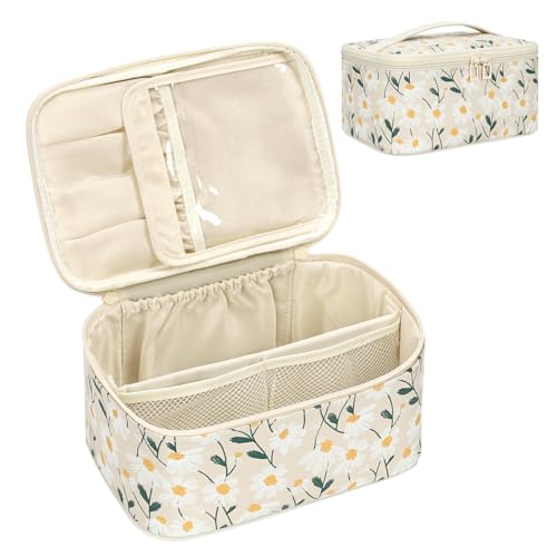 Large Capacity Portable Travel Makeup & Cosmetic Organizer Case