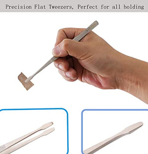5-Piece Precision Stainless Steel Anti-Static Tweezer Set