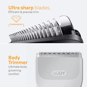 Waterproof Cordless Electric Shaver & Hair Trimmer for Men