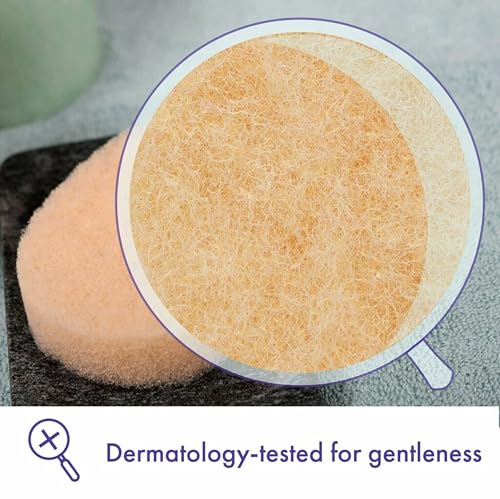 12-Pack Reusable Exfoliating Facial Cleansing Sponges