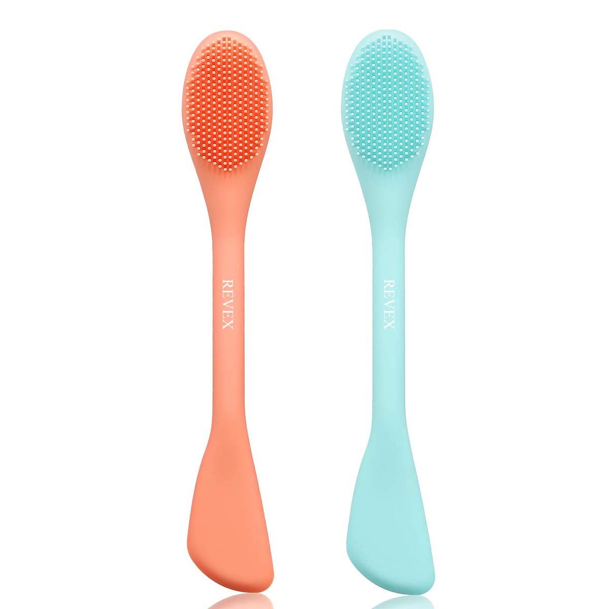 2-Piece Silicone Face Mask Applicator & Skincare Brush Set