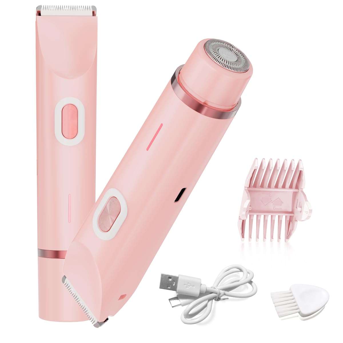 2-in-1 Waterproof Bikini & Body Trimmer for Women