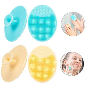 4-Pack Silicone Facial Cleansing & Exfoliating Scrubber Pads