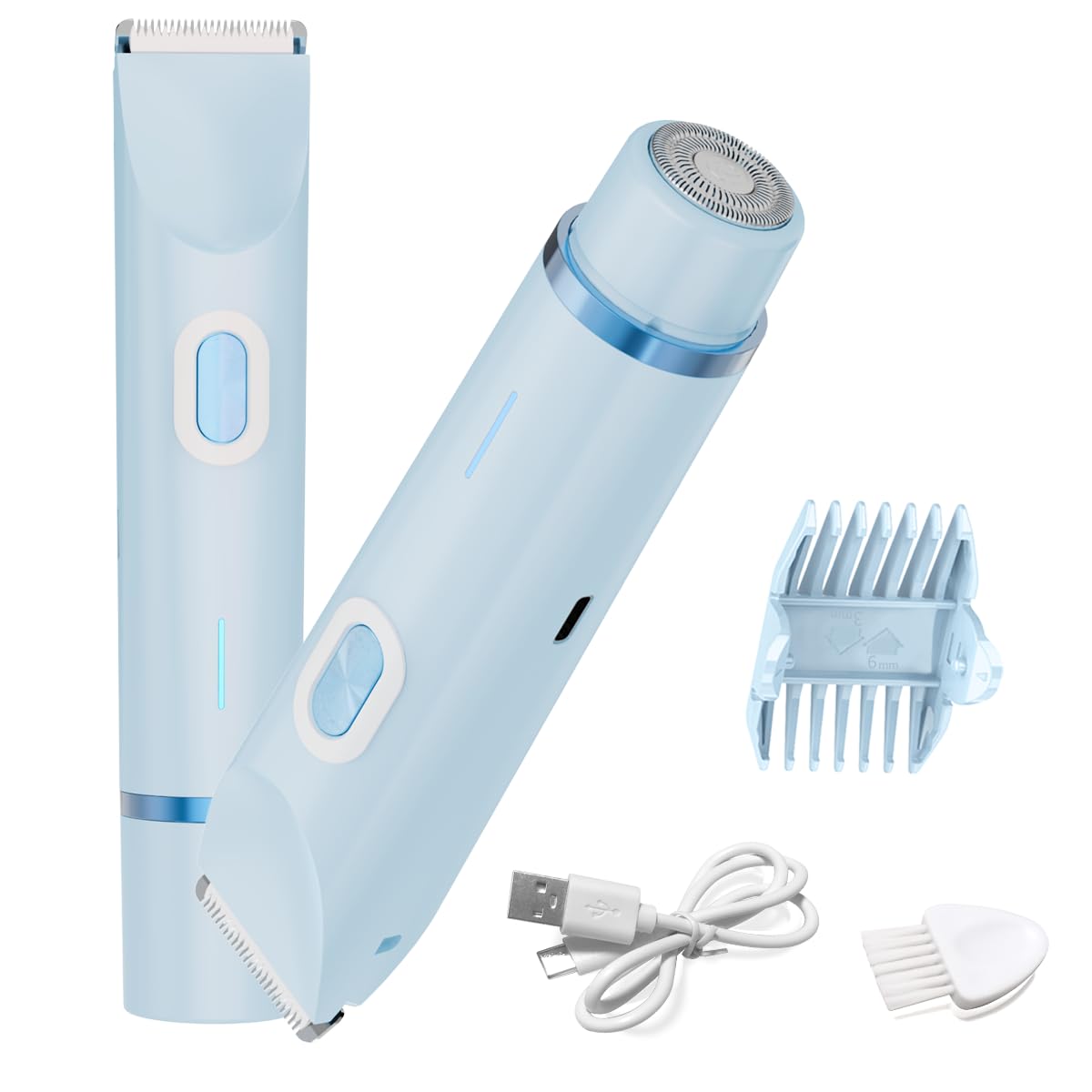2-in-1 Waterproof Bikini & Body Trimmer for Women