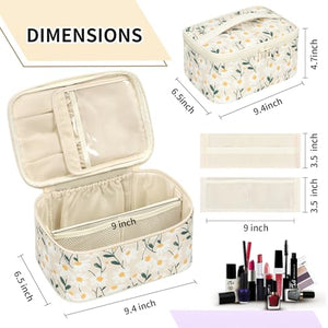 Large Capacity Portable Travel Makeup & Cosmetic Organizer Case