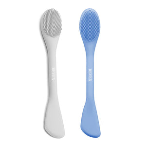 2-Piece Silicone Face Mask Applicator & Skincare Brush Set