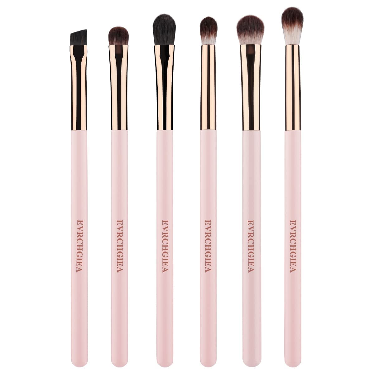 6-Piece Professional Eye Makeup Brush Set for Blending & Detail