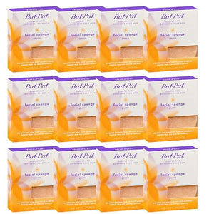 12-Pack Reusable Exfoliating Facial Cleansing Sponges