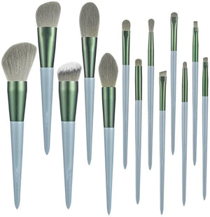 13-Piece Professional Makeup Brush Set for Face & Eyes