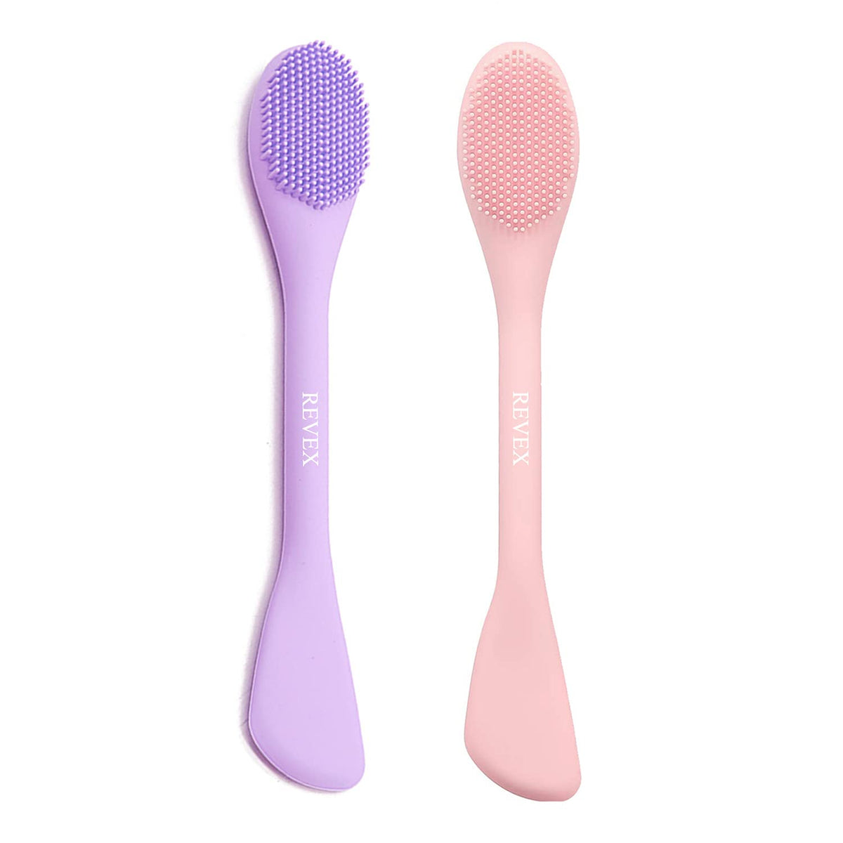2-Piece Silicone Face Mask Applicator & Skincare Brush Set
