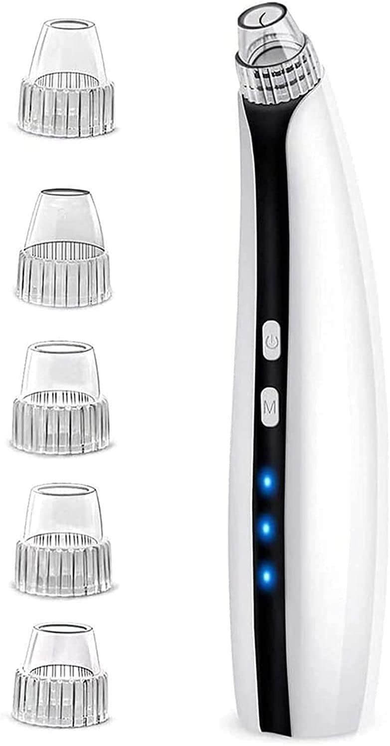 Pore Vacuum Blackhead Remover with 5 Suction Heads