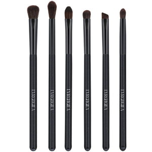 6-Piece Professional Eye Makeup Brush Set for Blending & Detail