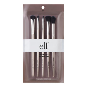 5-Piece Smoky Eye Makeup Brush Kit for Blending & Detail