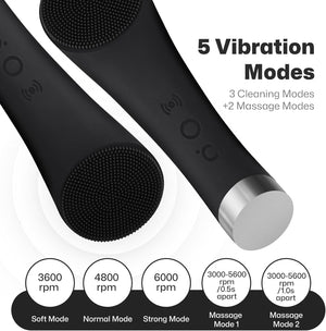 Rechargeable Silicone Facial Cleansing & Massage Brush