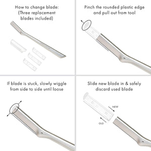Facial Razor Set for Dermaplaning & Hair Removal