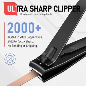 Heavy-Duty Stainless Steel Nail Clipper Set with Nail File