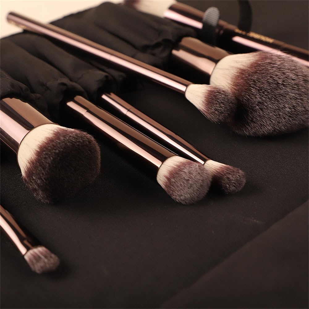 7-Piece Soft Makeup Brush Set for Face, Eyes & Blending