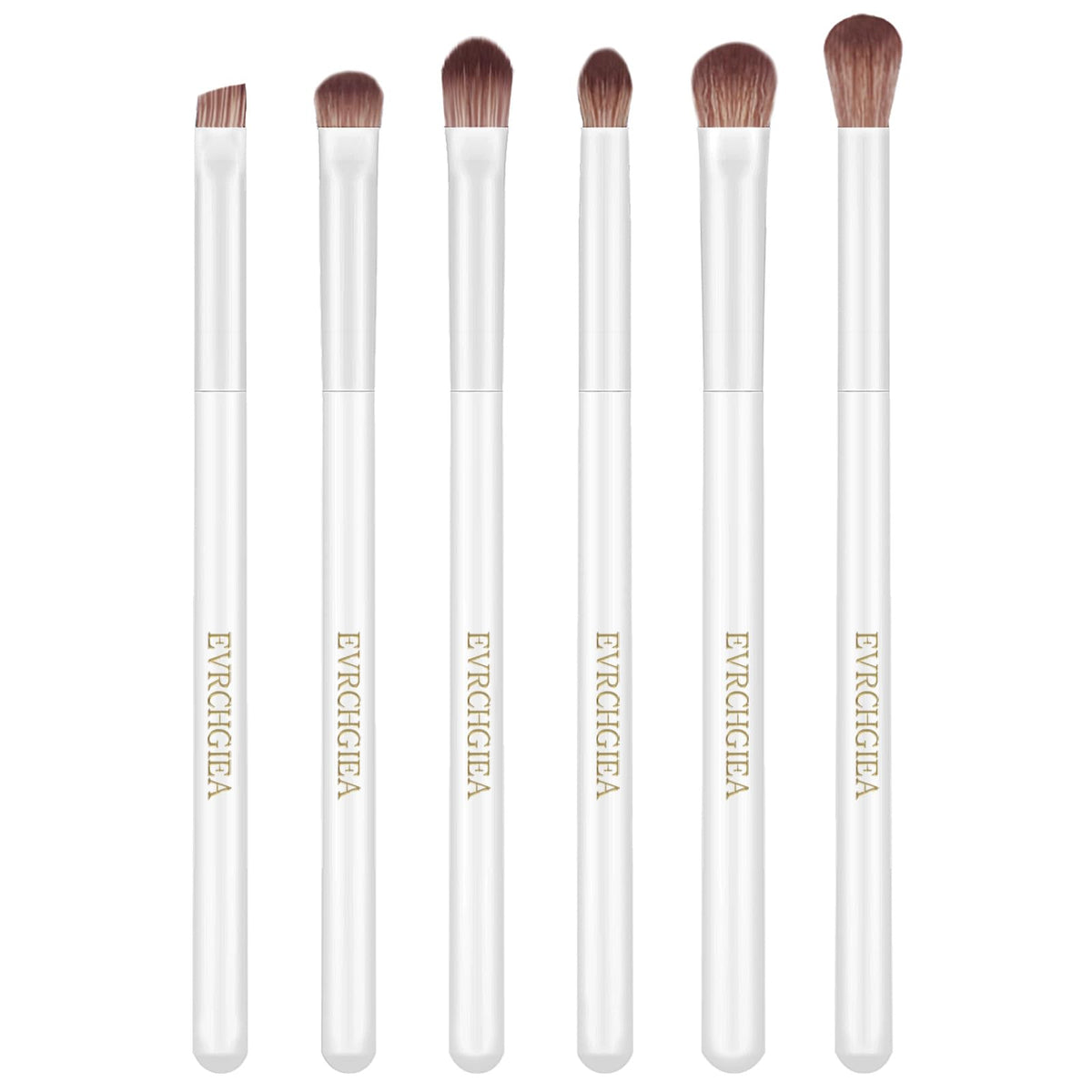 6-Piece Professional Eye Makeup Brush Set for Blending & Detail
