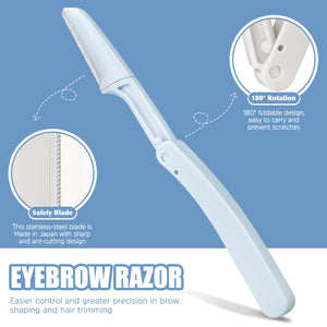 7-Piece Precision Eyebrow Tweezer & Grooming Tool Set