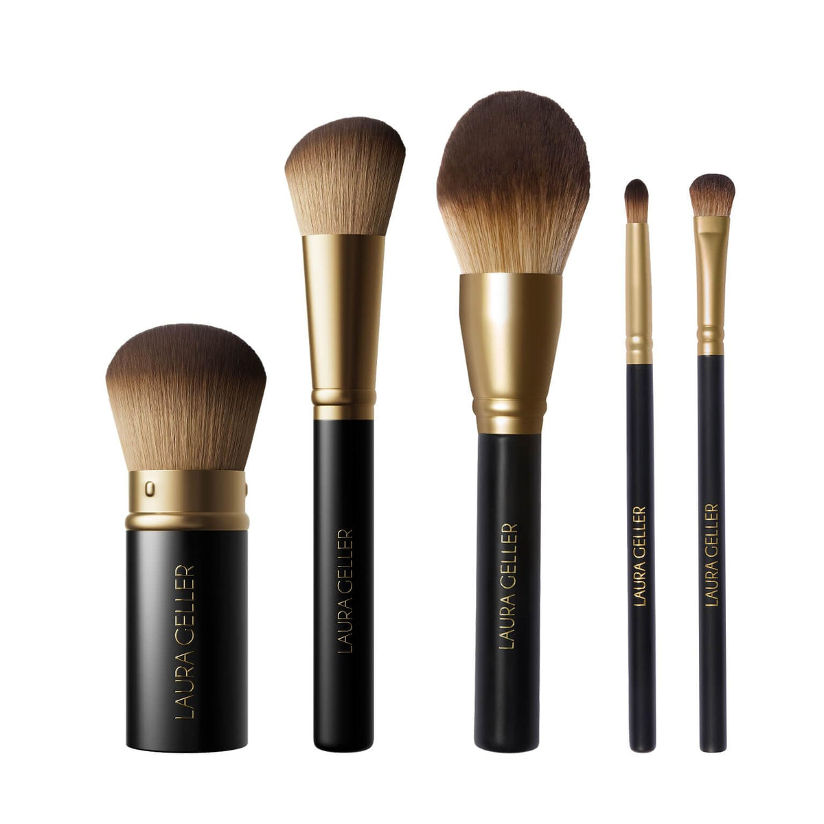 5-Piece Full Face Makeup Brush Set for Flawless Application