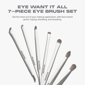 7-Piece Professional Eye Makeup Brush & Brow Tool Set