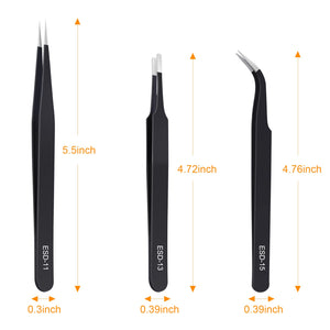 Professional Precision Tweezer Set for Beauty & Grooming