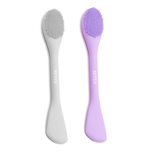 2-Piece Silicone Face Mask Applicator & Skincare Brush Set