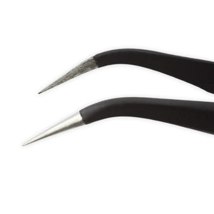 3-Piece Precision Tweezer Set with Fine, Angled & Blunt Tips