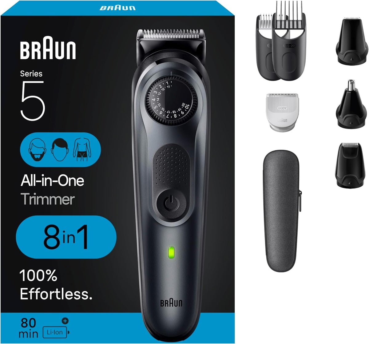Waterproof Cordless Electric Shaver & Hair Trimmer for Men