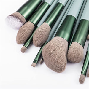 13-Piece Professional Makeup Brush Set for Face & Eyes