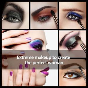 6-Piece Professional Eye Makeup Brush Set for Blending & Detail