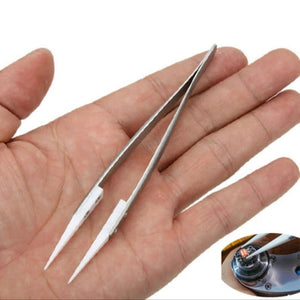 Ceramic Tip Precision Tweezers with Stainless Steel Handle