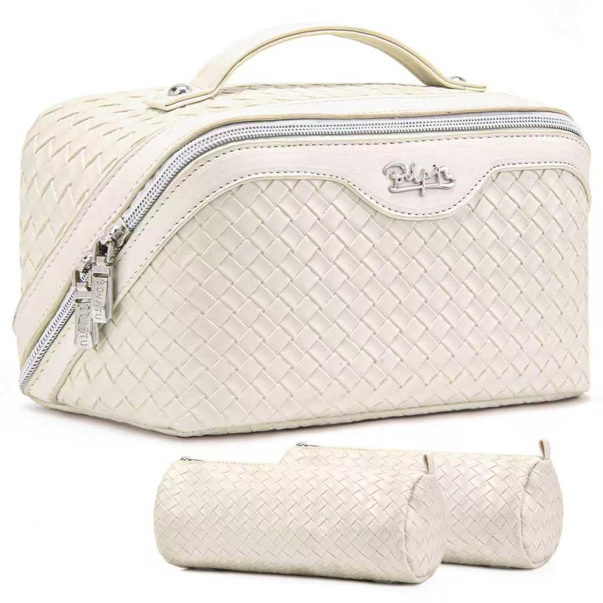 3-Piece Travel Makeup & Cosmetic Bag Set for Women