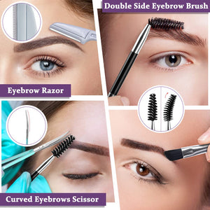 7-Piece Precision Eyebrow Tweezer & Grooming Tool Set