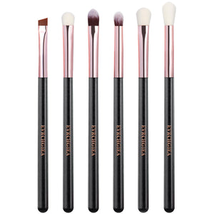 6-Piece Professional Eye Makeup Brush Set for Blending & Detail