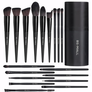 18-Piece Premium Makeup Brush Set with Storage Case