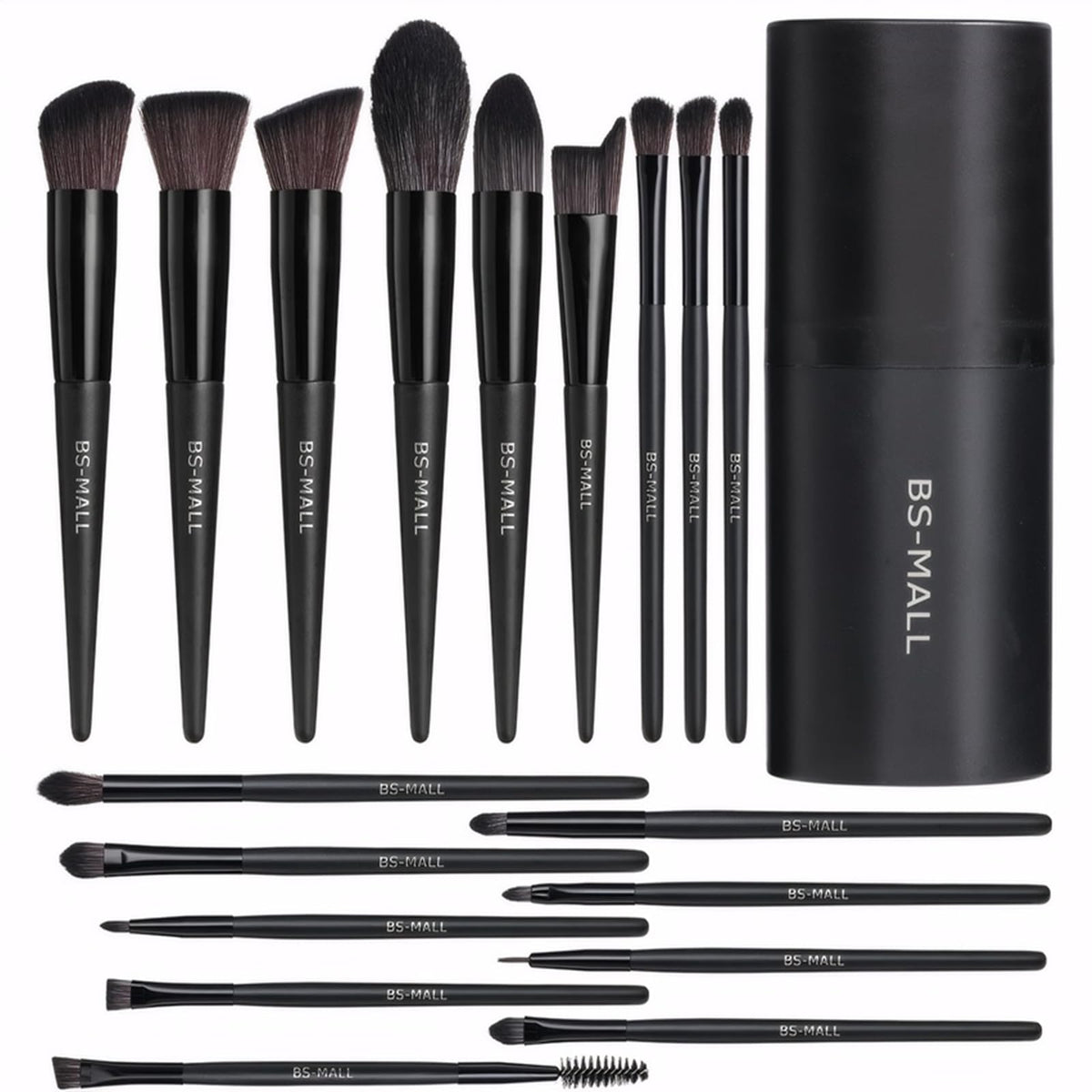18-Piece Premium Makeup Brush Set with Storage Case