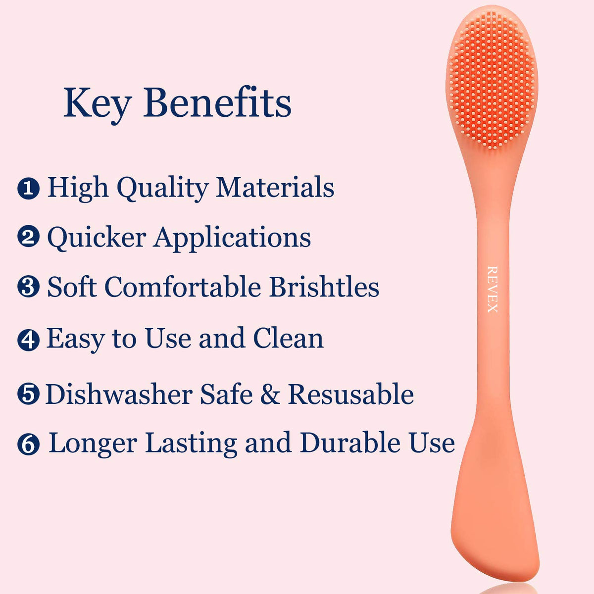 2-Piece Silicone Face Mask Applicator & Skincare Brush Set