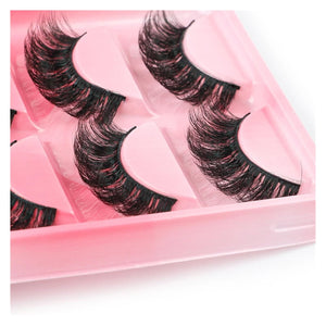 5-Pair Natural Curly False Eyelash Set for Makeup