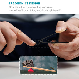 Wide Jaw Nail Clipper Set for Thick & Ingrown Toenails